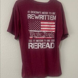 Amazon Essentials Men's Burgundy Graphic Tee